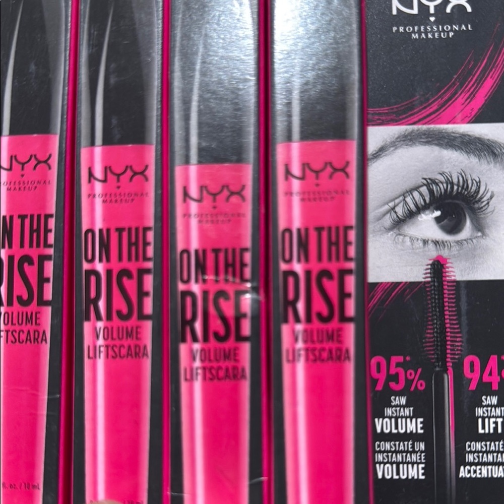 NYX Hot Pink Skincare Tubes with Glossy Finish